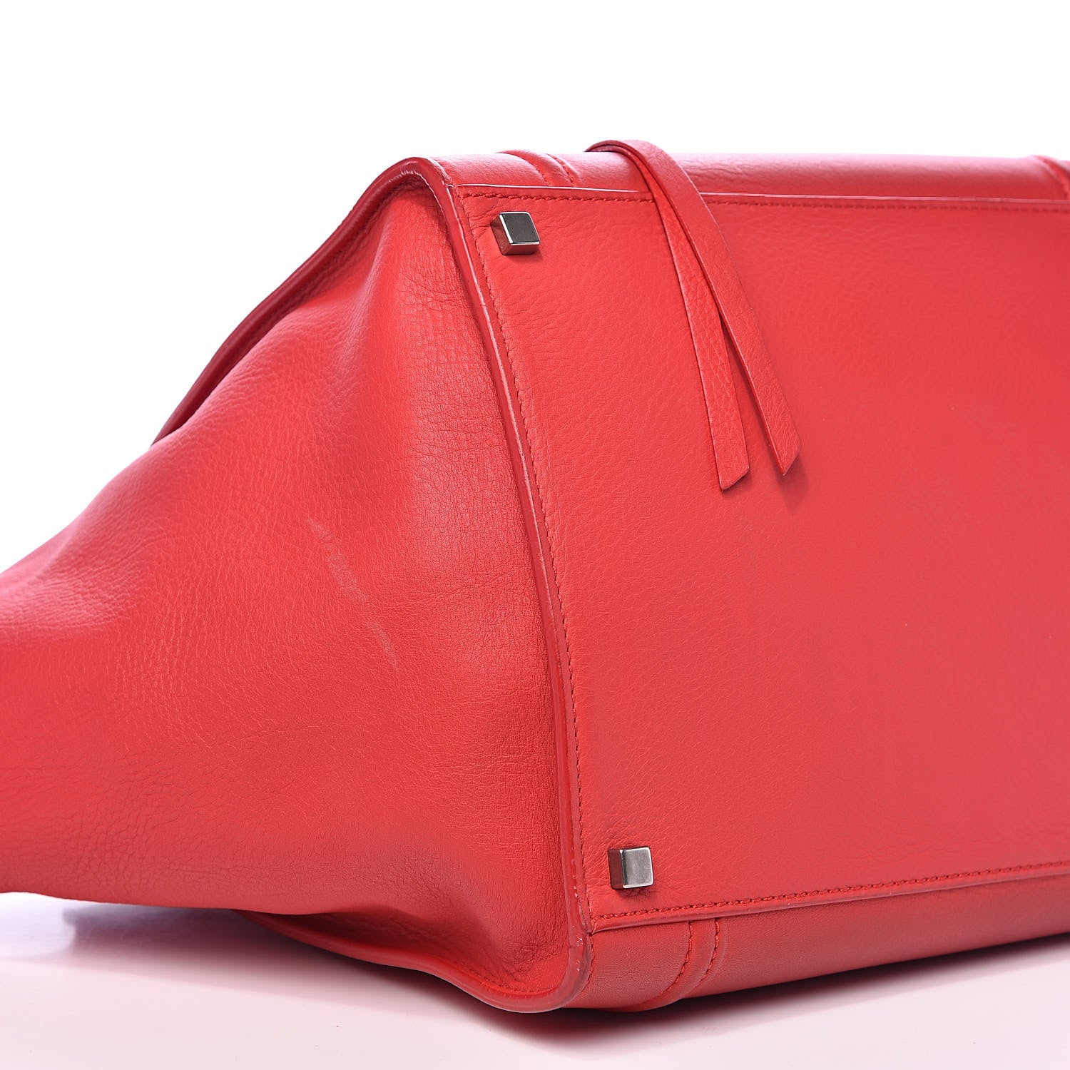 Celine Supple Calfskin Medium Phantom Luggage Vermillion 9 of 18