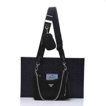 Prada Nylon Re-Edition 2005 Shoulder Bag Black 14 of 14
