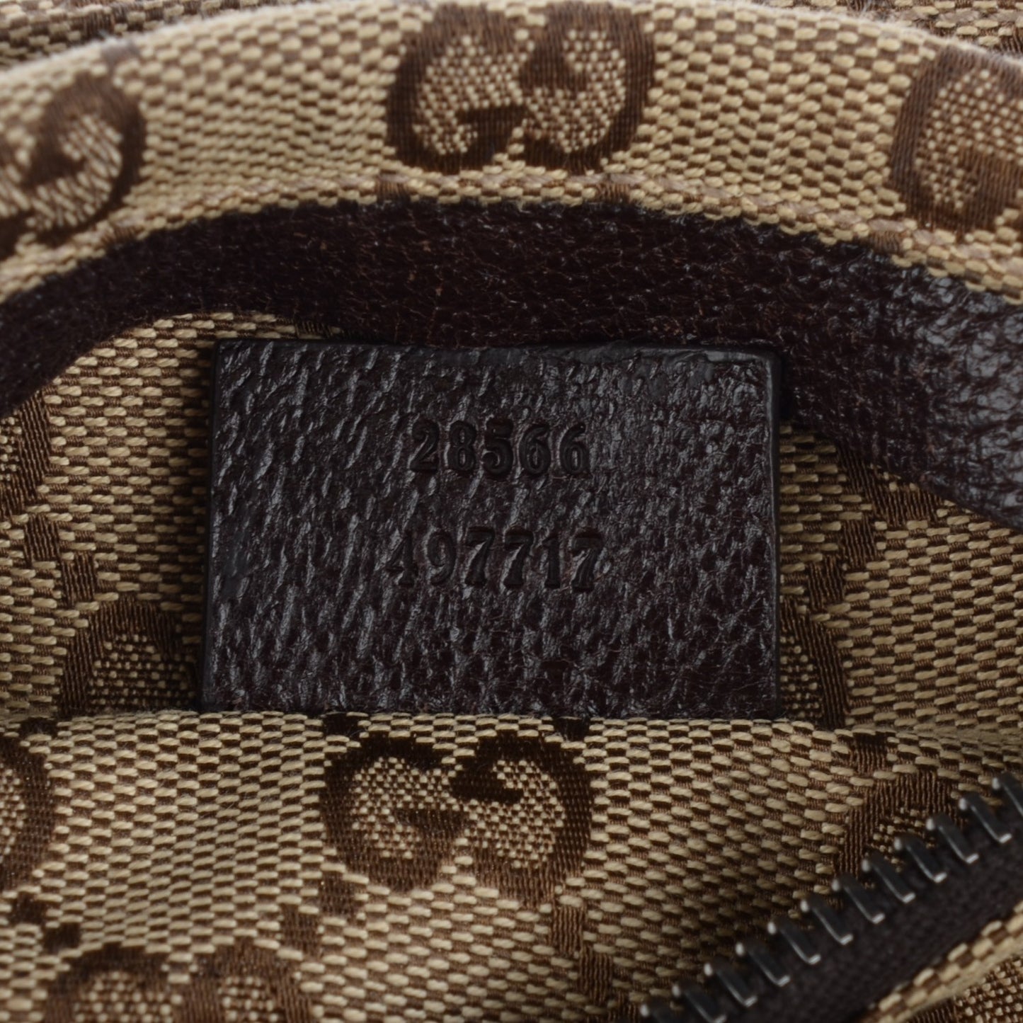 Monogram Web Belt Bag Dark Brown