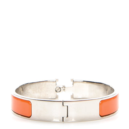 Hermes Enamel Narrow Clic Clac H Bracelet PM Orange 3 of 6