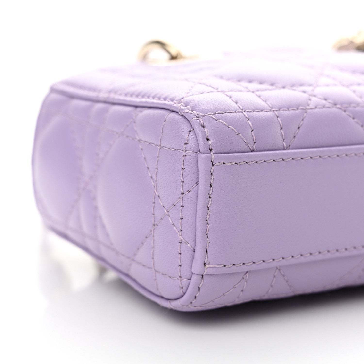 Christian Dior Lambskin Cannage Micro Lady D-Joy Light Purple 9 of 12