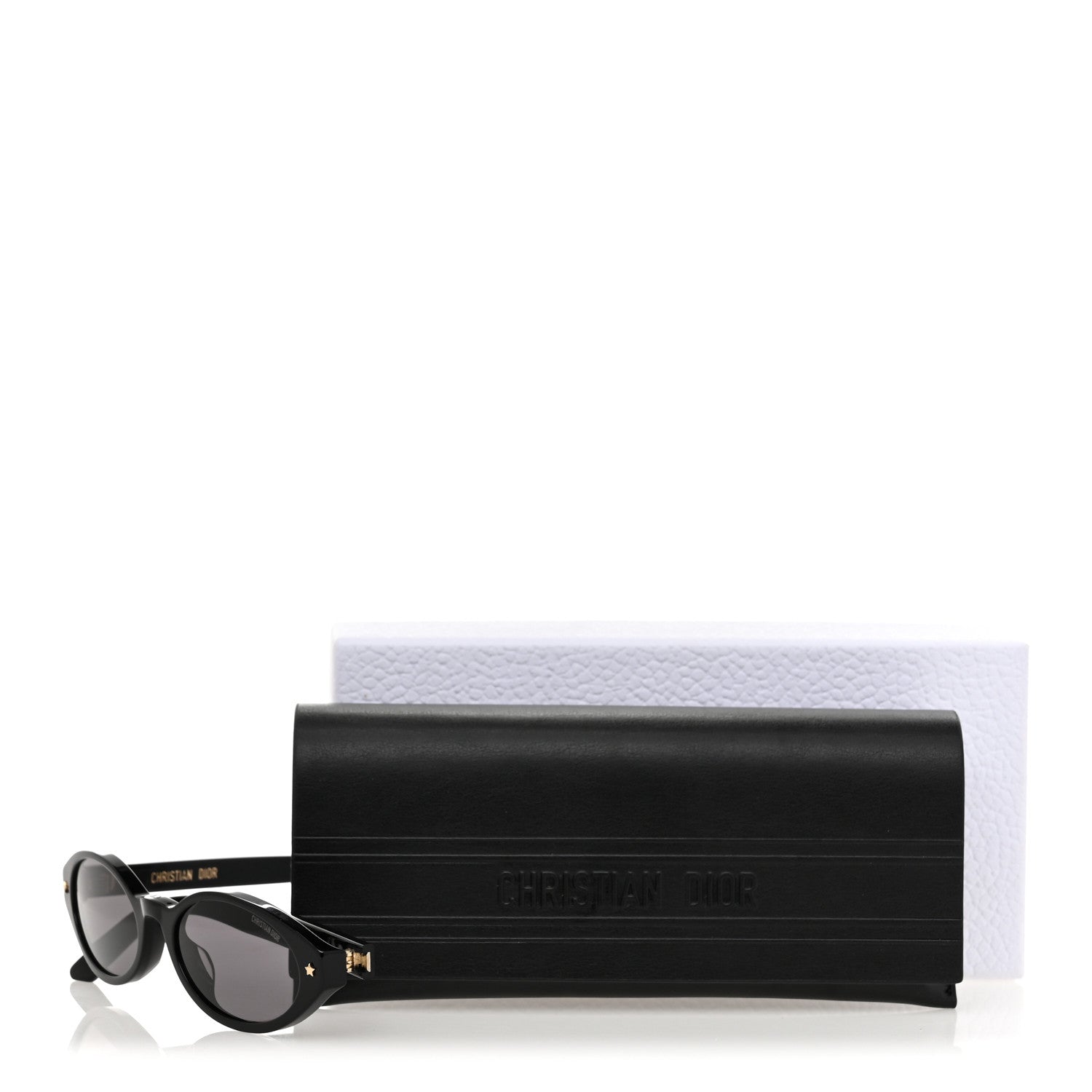 Christian Dior Acetate DiorPacific R1I Oval Sunglasses Black