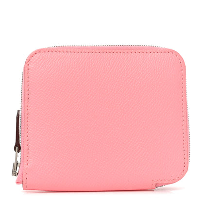 Hermes Epsom Silk'In Compact Wallet Rose Confetti 1 of 7