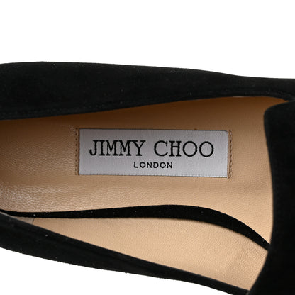 Jimmy Choo Suede Jaida Flat Loafer 38 Black 7 of 8