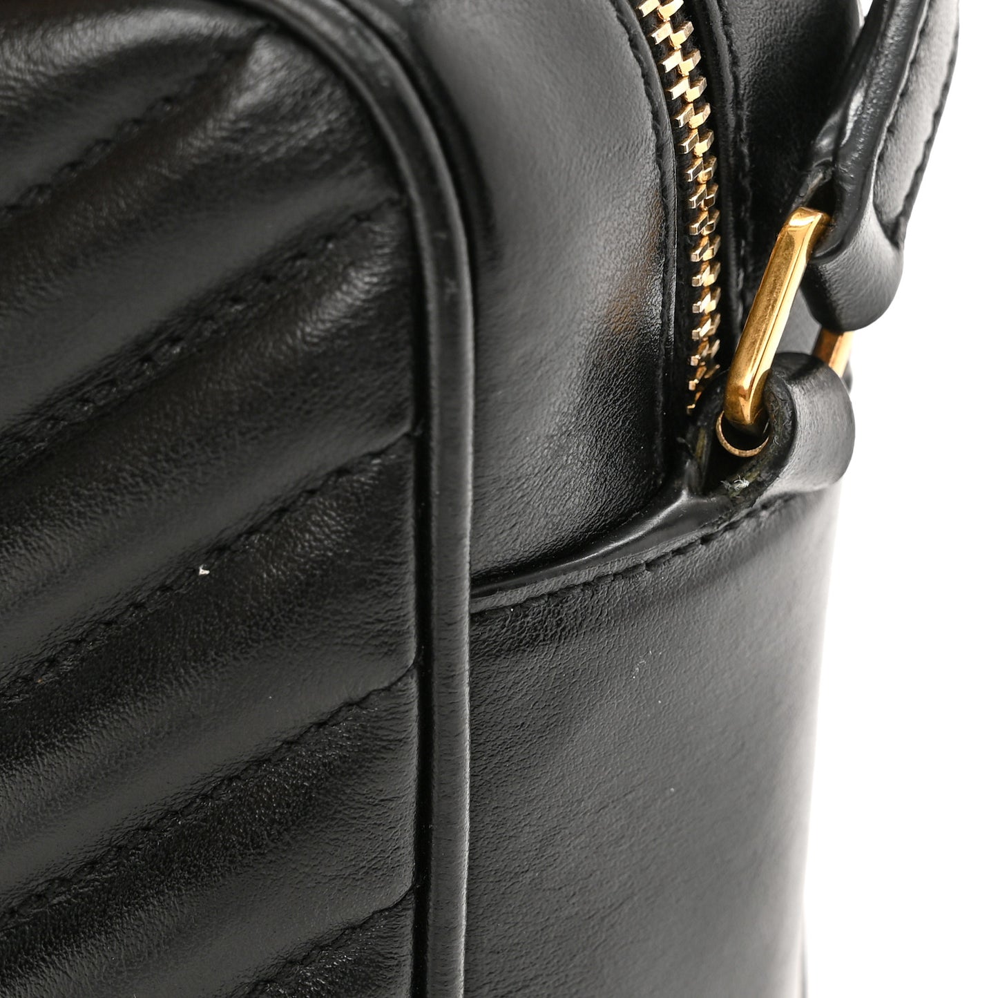 Calfskin Matelasse Monogram Lou Camera Bag Black