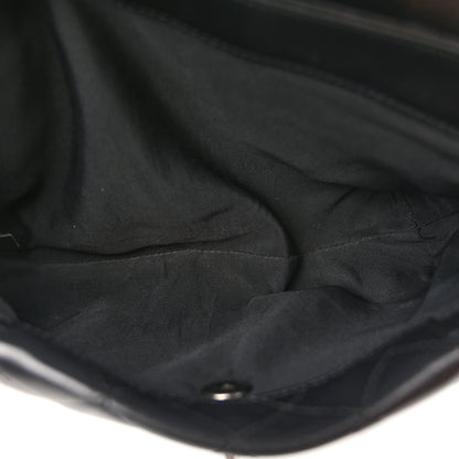 Chanel Calfskin Quilted Fold Up Again Flap Bag Black 5 of 10