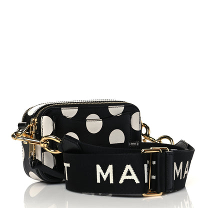 Marc Jacobs Saffiano The Dot Snapshot Camera Bag Black White 2 of 11