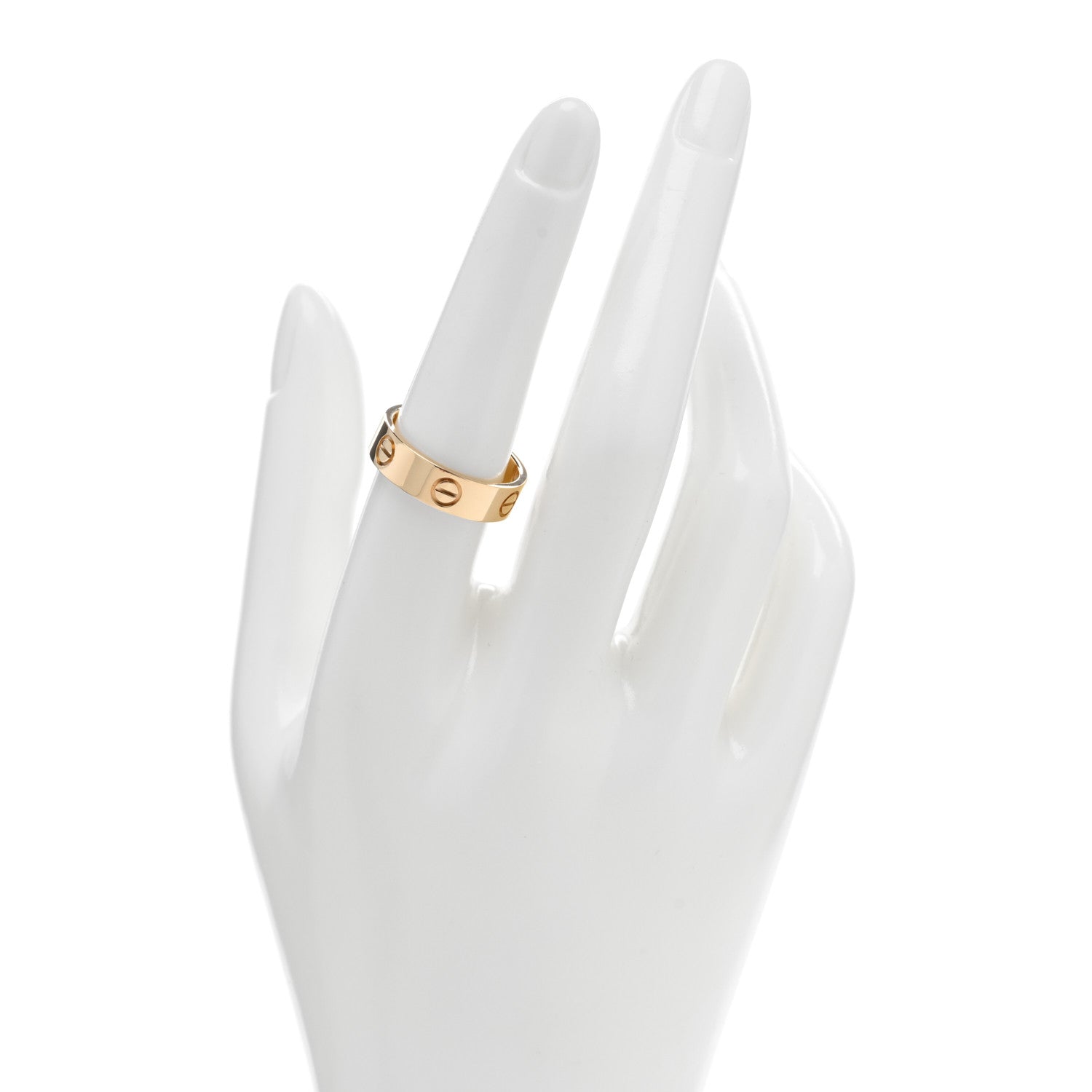 Cartier 18K Yellow Gold 5.5mm LOVE Ring 56 7.75 2 of 4
