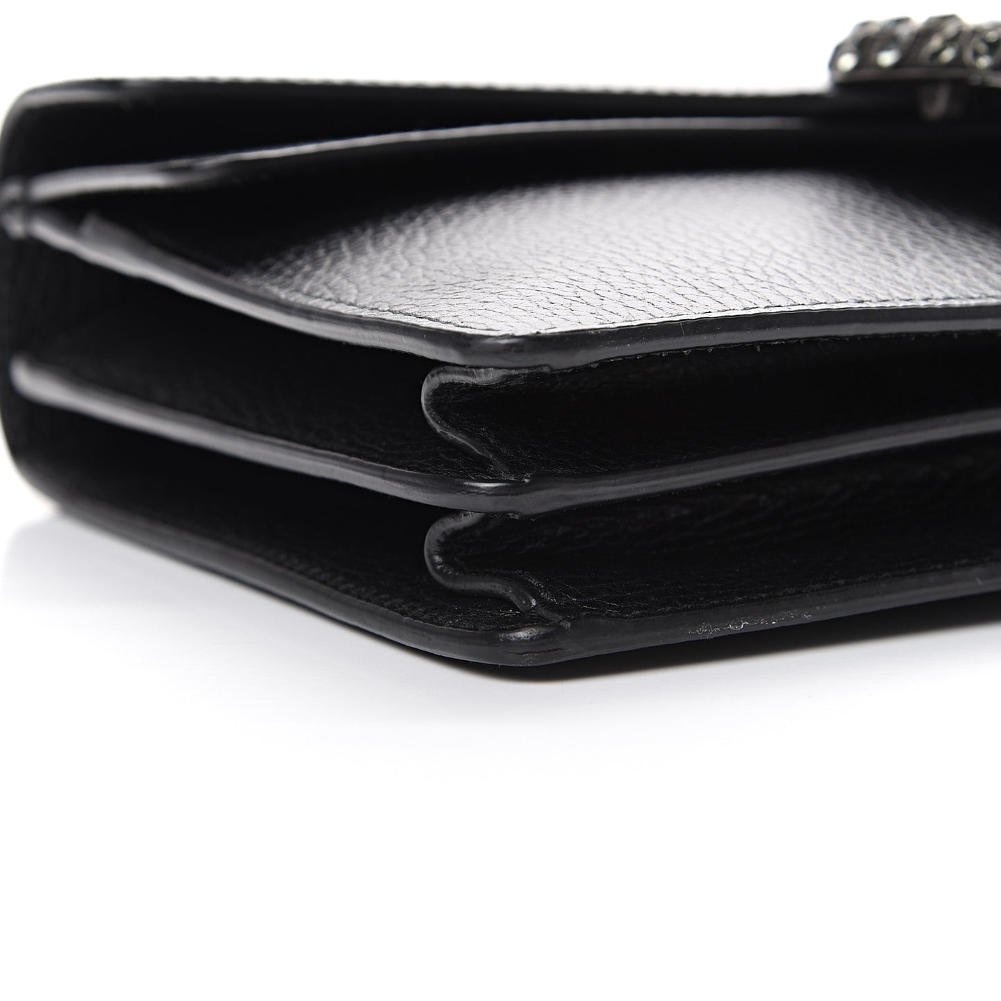 Pebbled Calfskin Small Dionysus Shoulder Bag Black
