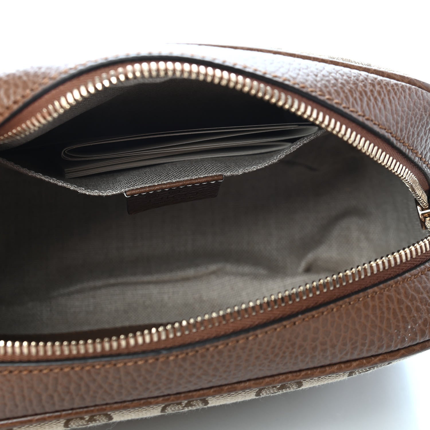 Gucci Monogram Mini Bree Messenger Bag Beige Tabacco 5 of 9