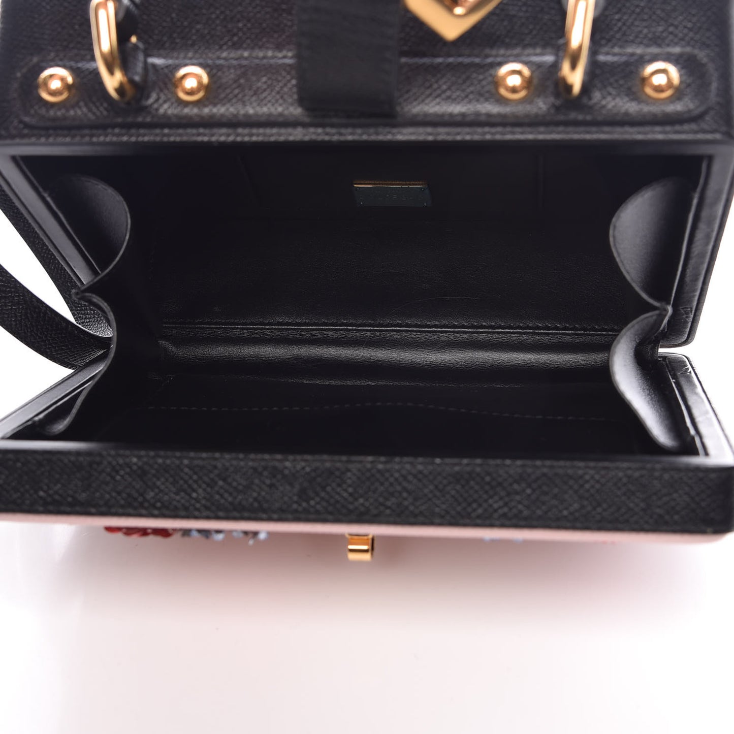 Dauphine Embellished Box Bag Black Rosa Carne