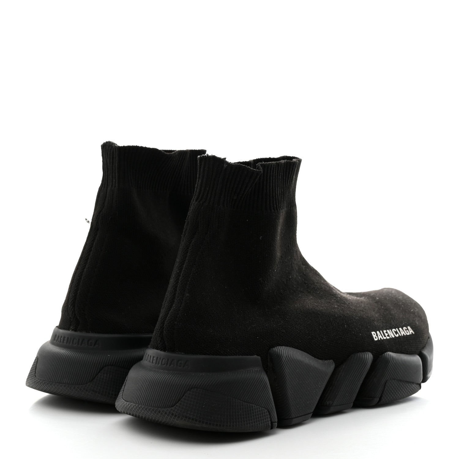 Balenciaga Neoprene Knit Mens Speed Sneakers 7 Black 4 of 8