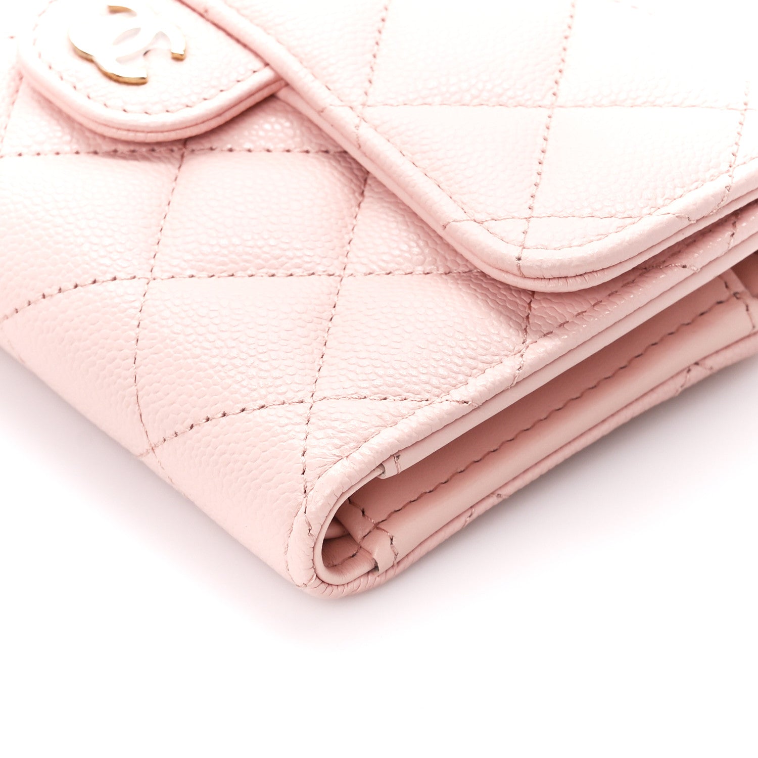 Chanel Caviar Quilted Medium Flap Wallet Light Pink 13 of 14