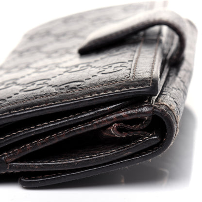 Gucci Guccissima Horsebit Continental Wallet Dark Brown 15 of 18
