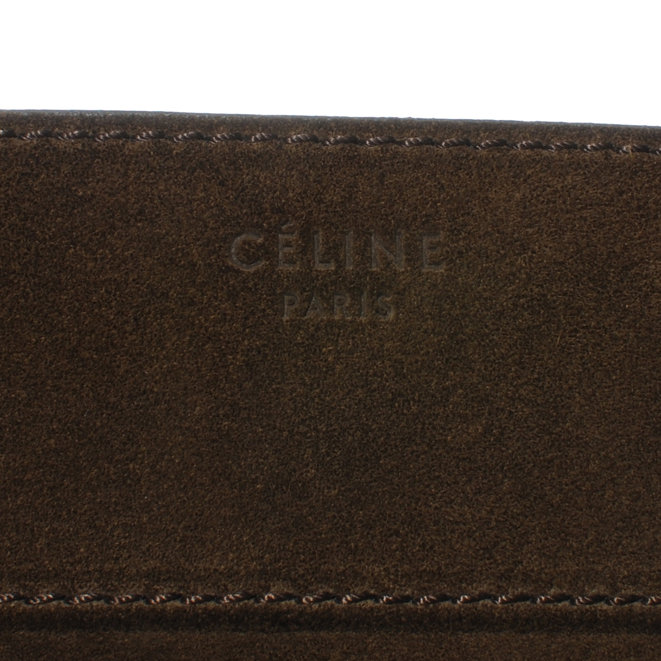 Celine Suede Large Phantom Luggage Olive 5 of 8