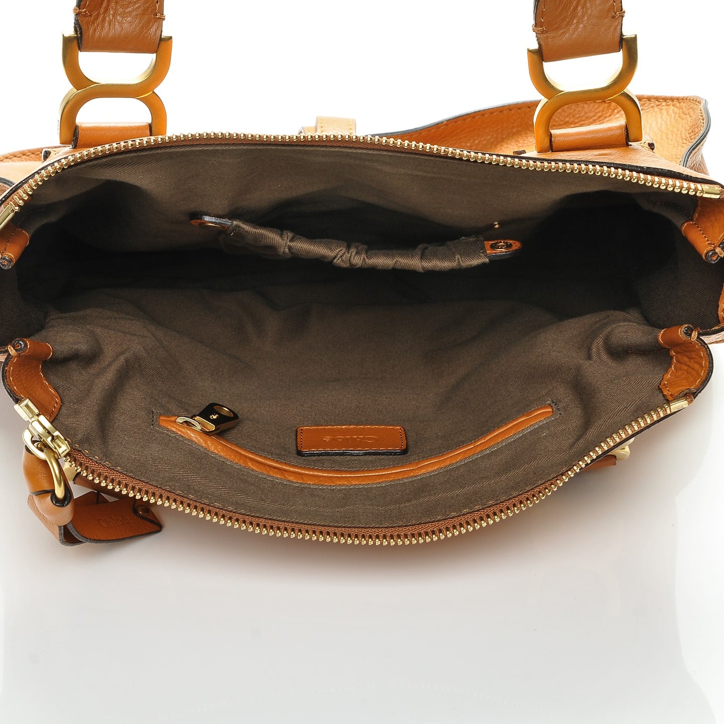 Calfskin Medium Marcie Satchel Light Tan