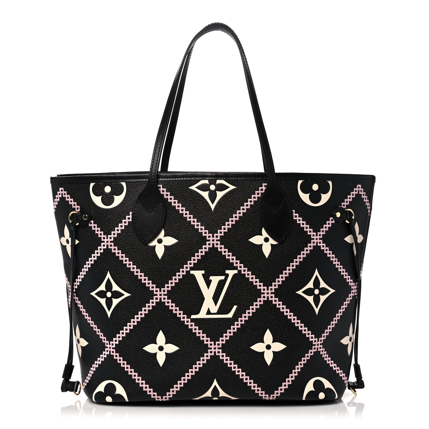 Empreinte Monogram Giant Broderies Neverfull MM Black