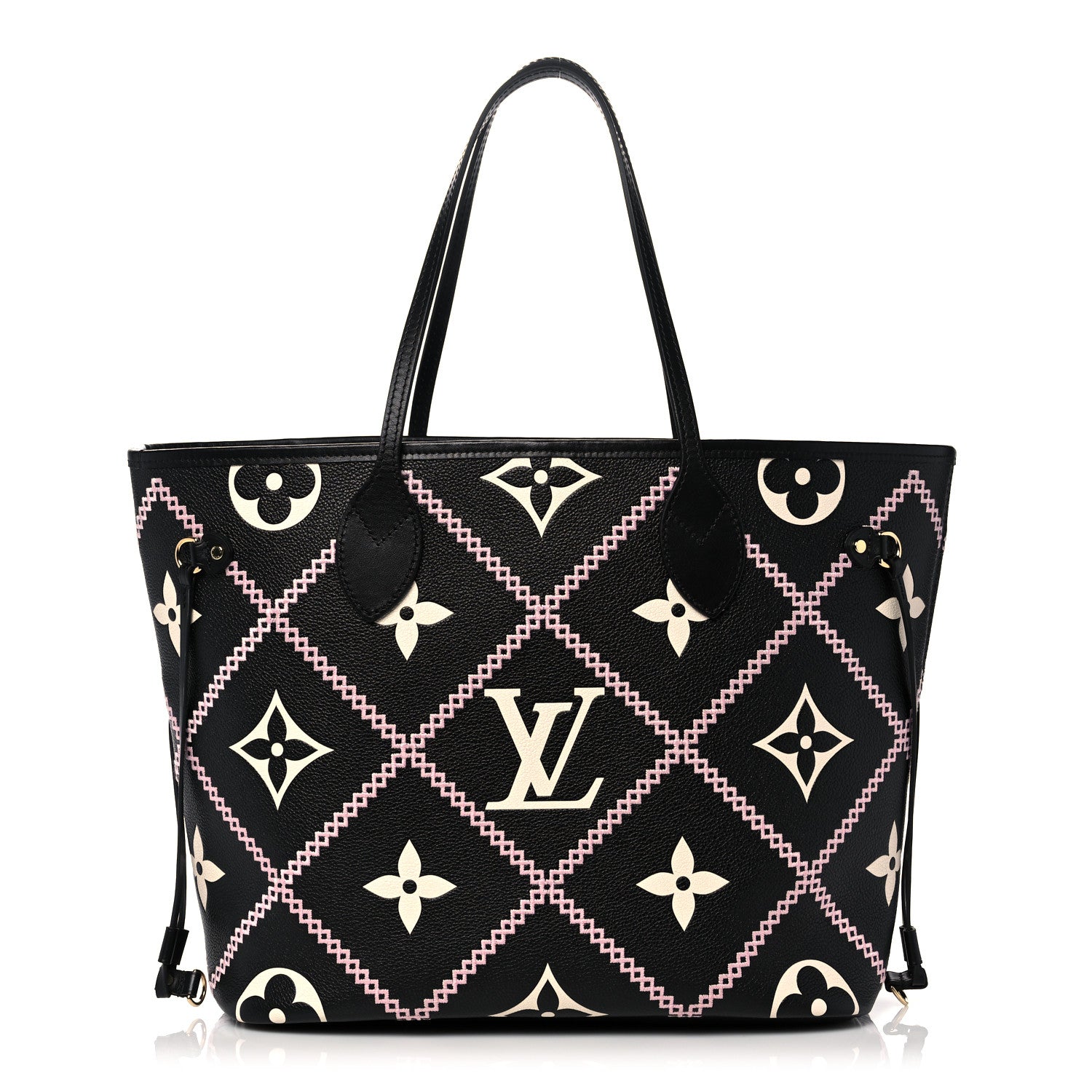 Louis Vuitton Empreinte Monogram Giant Broderies Neverfull MM Black 1 of 9