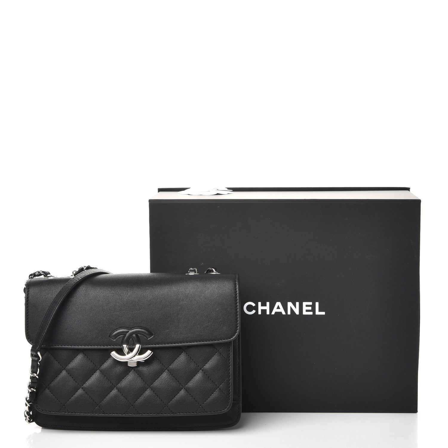 Chanel Lambskin Quilted Mini Urban Companion Flap Black 8 of 8