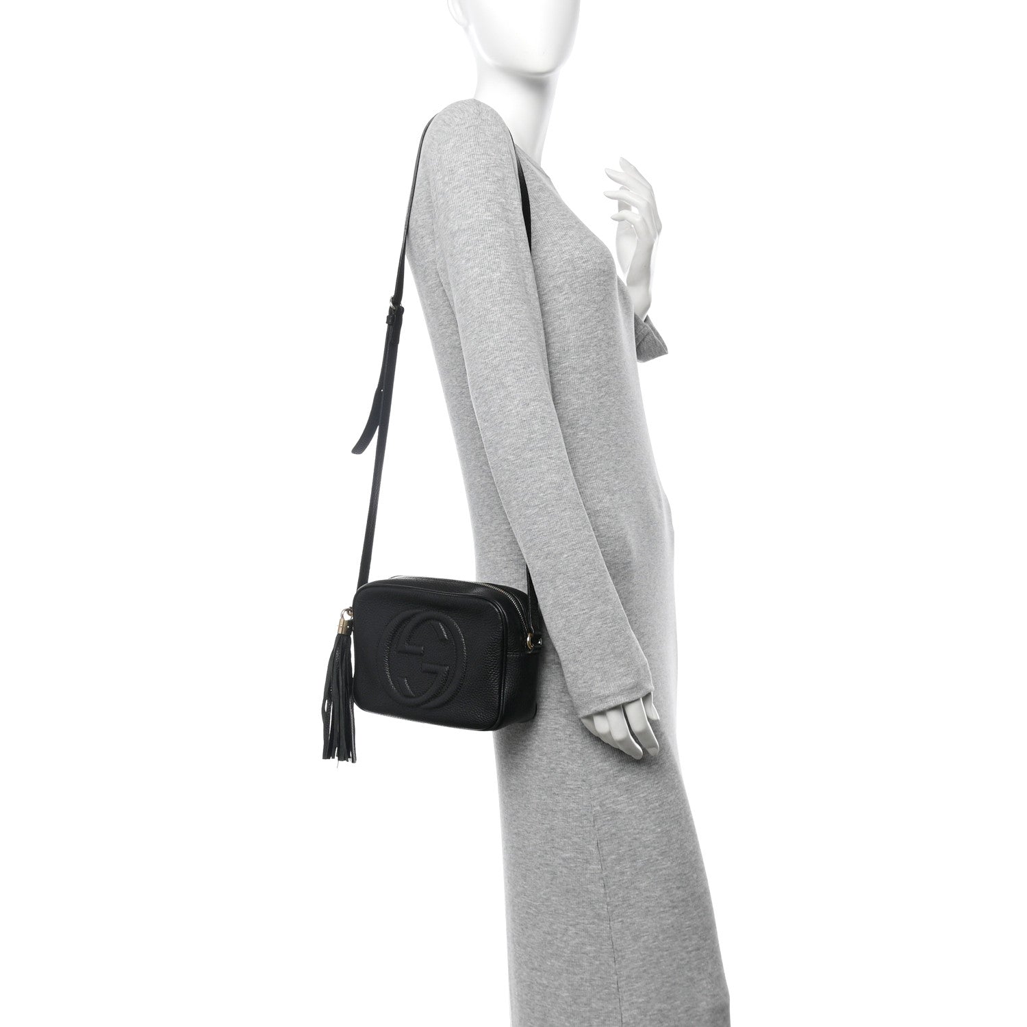 Gucci Pebbled Calfskin Small Soho Disco Bag Black 2 of 10