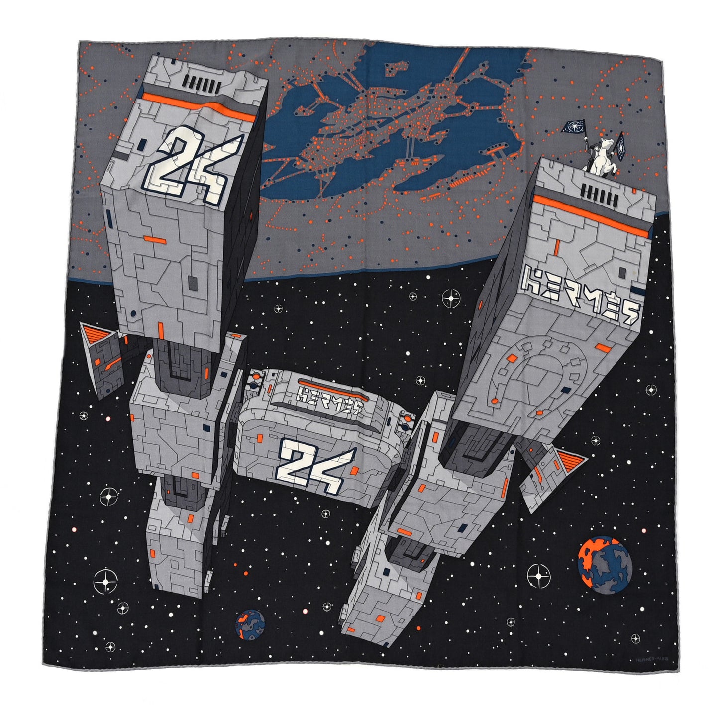 Silk Cashmere Odyssey Scarf 100 Black Anthracite Gris