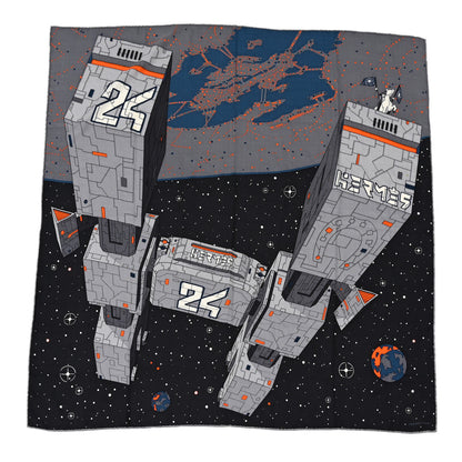 Hermes Silk Cashmere Odyssey Scarf 100 Black Anthracite Gris 1 of 6