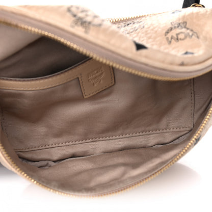 MCM Visetos Stark Belt Bag Beige 4 of 4