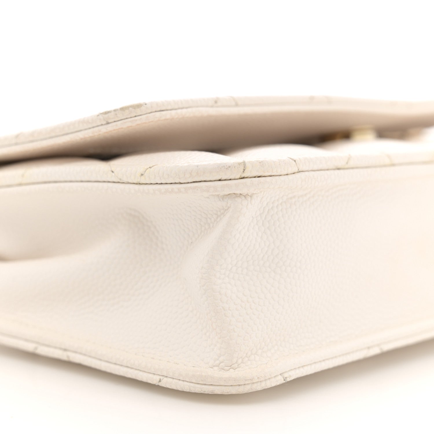 Chanel Caviar Quilted Wallet On Chain WOC White 10 of 17