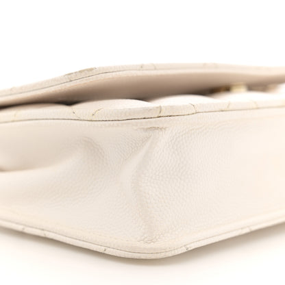 Chanel Caviar Quilted Wallet On Chain WOC White 10 of 17