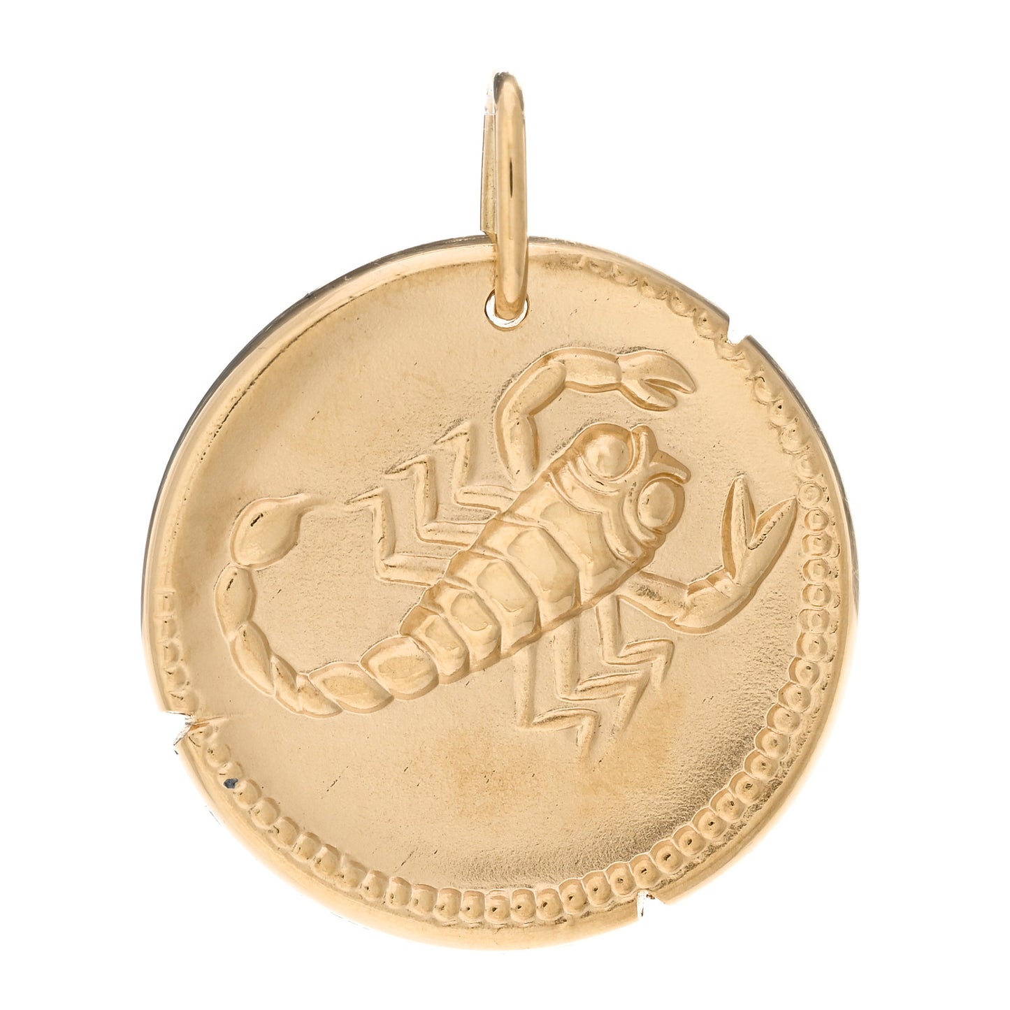18K Yellow Gold Zodiac Scorpio Pendant