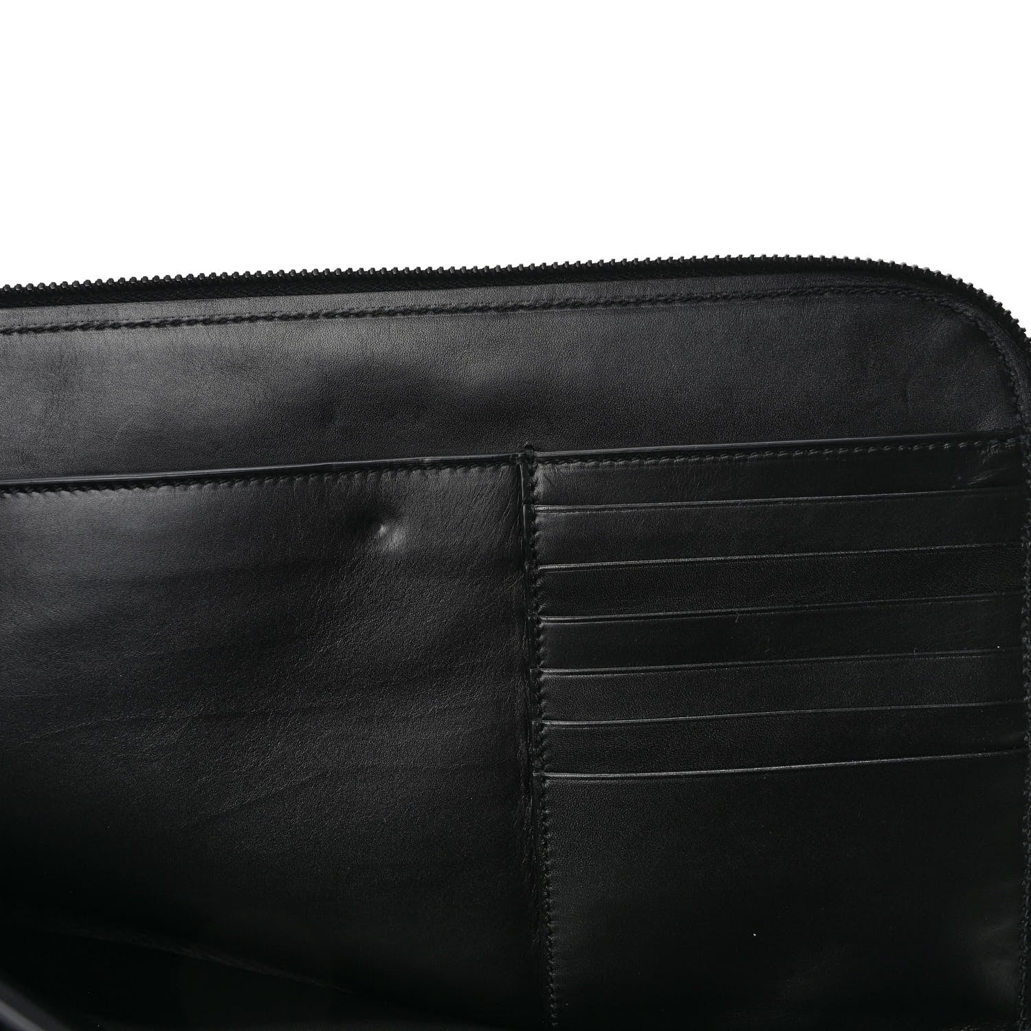 Bottega Veneta Perforated Calfskin Leggero Clutch Black 7 of 8