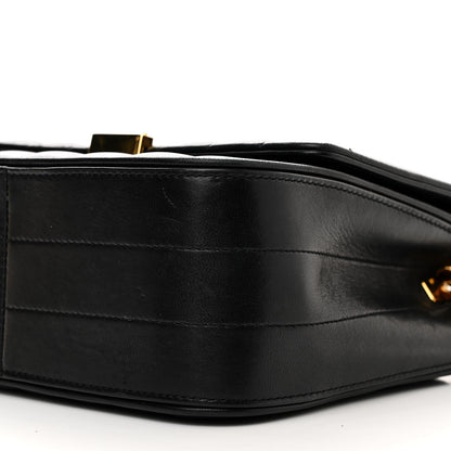 Saint Laurent Lambskin Matelasse Monogram Vicky Chain Wallet Black 10 of 15