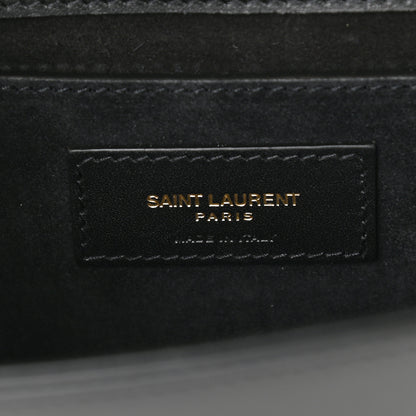 Saint Laurent Smooth Calfskin Medium Classic Monogram Kate Tassel Satchel Black 6 of 8