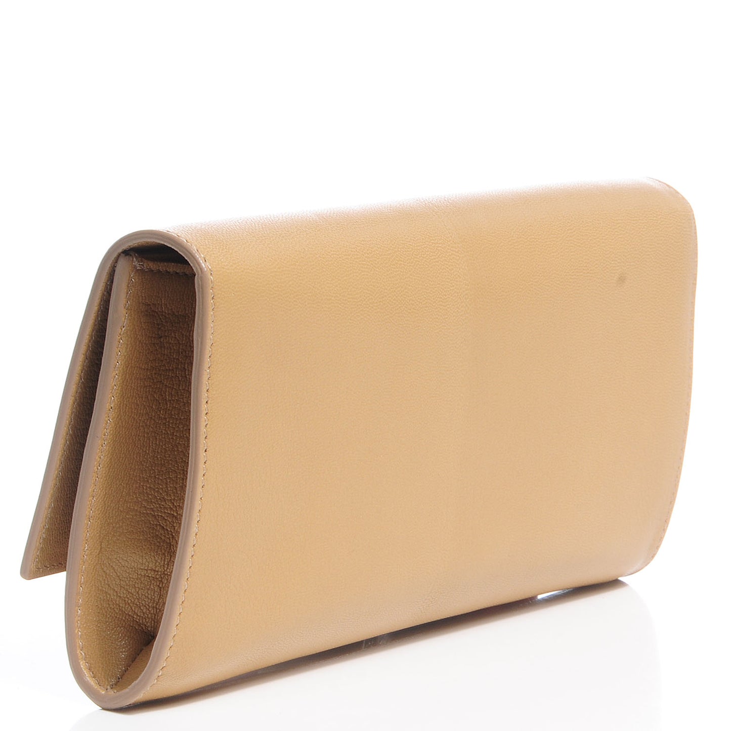 Chevre Small Belle de Jour Clutch Beige