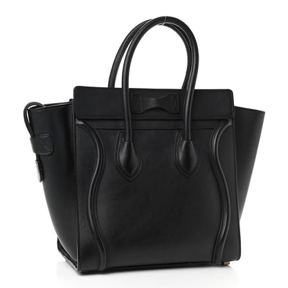 Celine Smooth Calfskin Micro Luggage Black 3 of 11