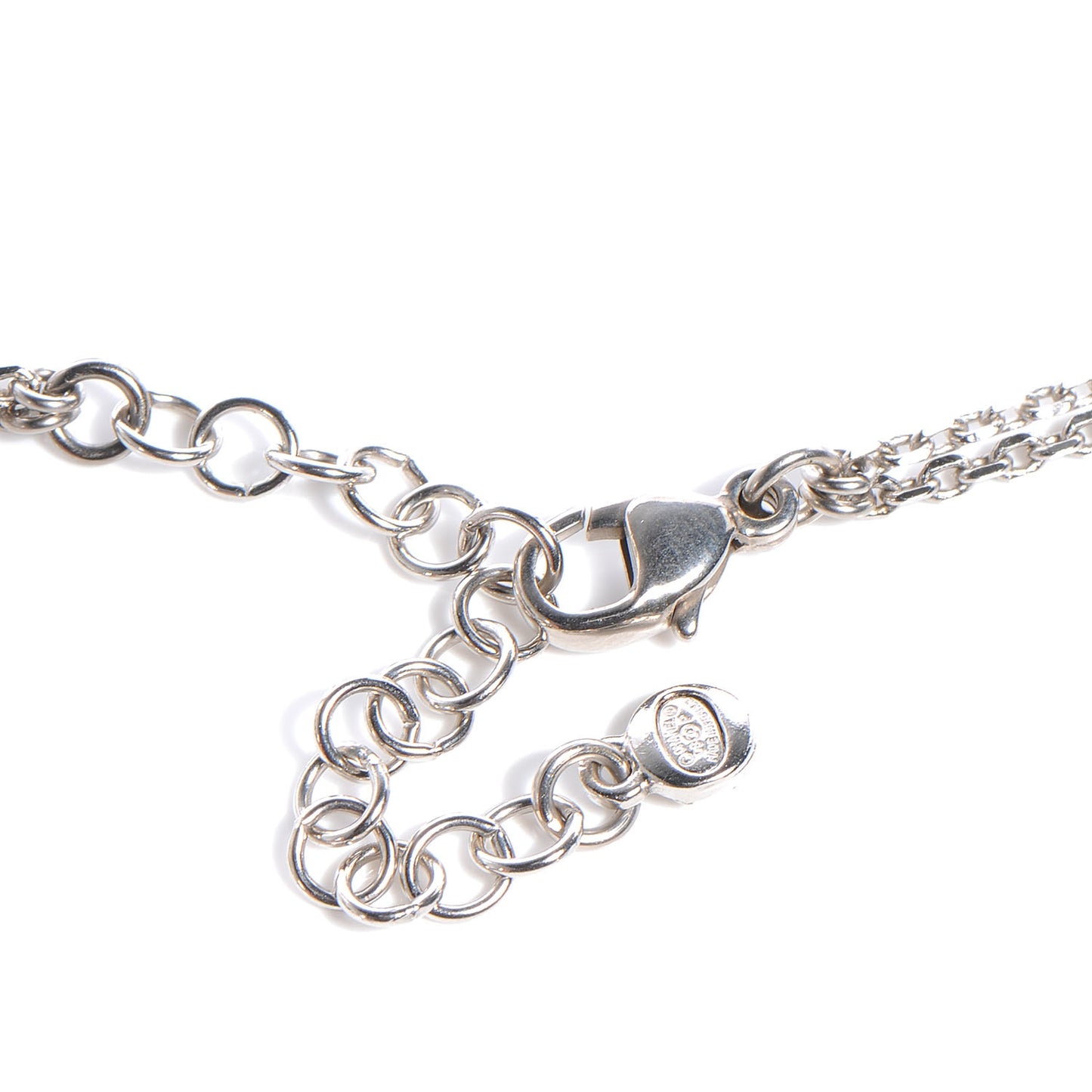 Swarovski Crystal Large CC Double Strand Necklace Black