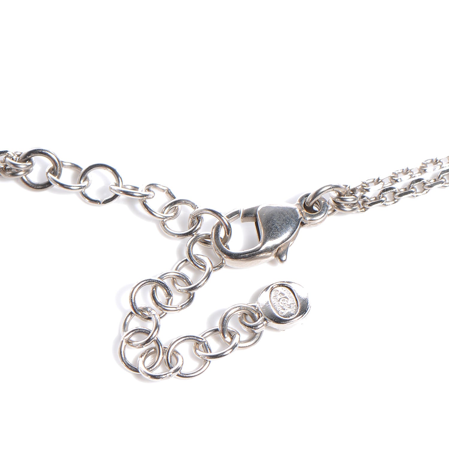 Chanel Swarovski Crystal Large CC Double Strand Necklace Black 3 of 5