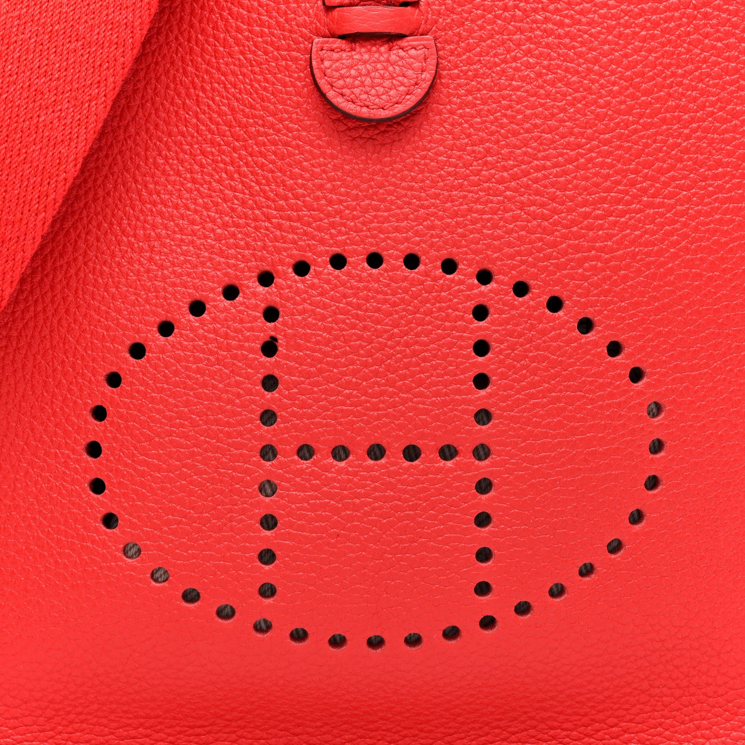 Hermes Taurillon Clemence Evelyne TPM Rouge Casaque 8 of 10
