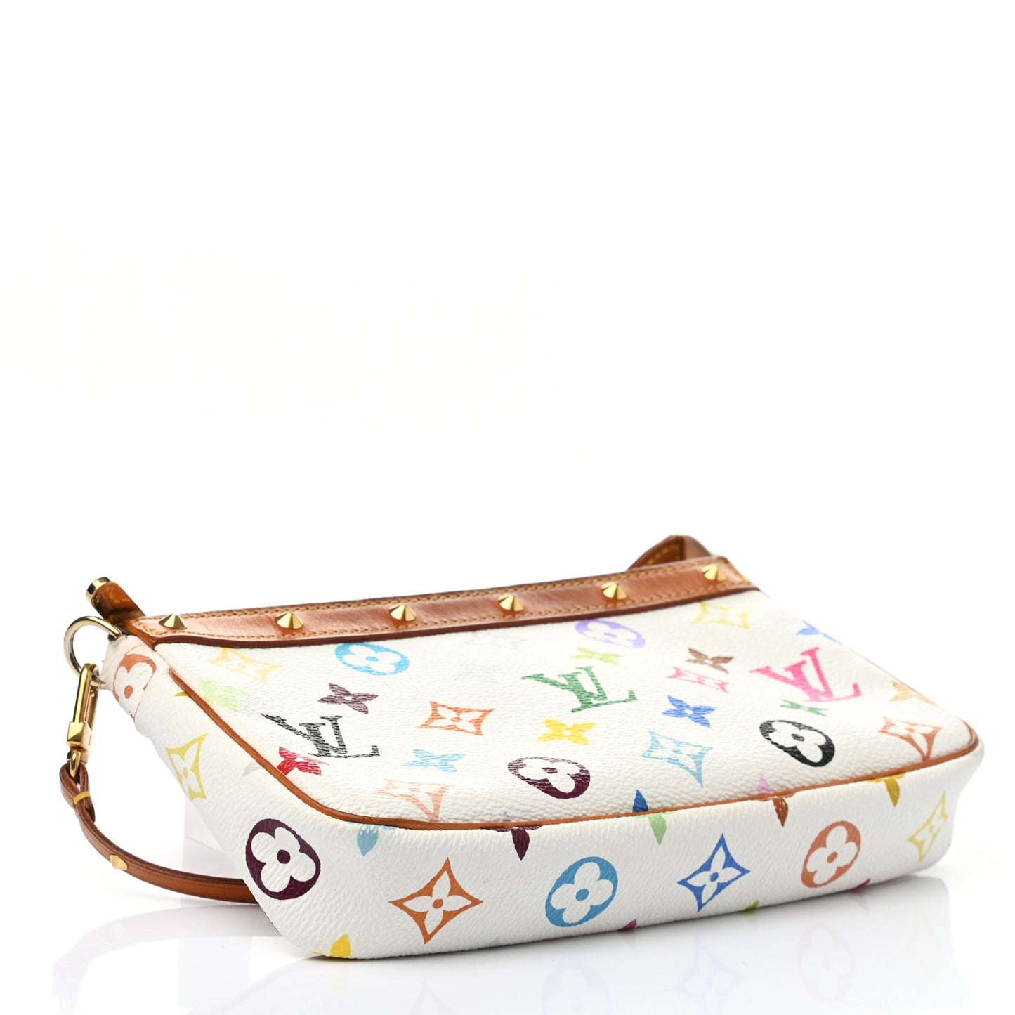 Monogram Multicolor Pochette Accessories White