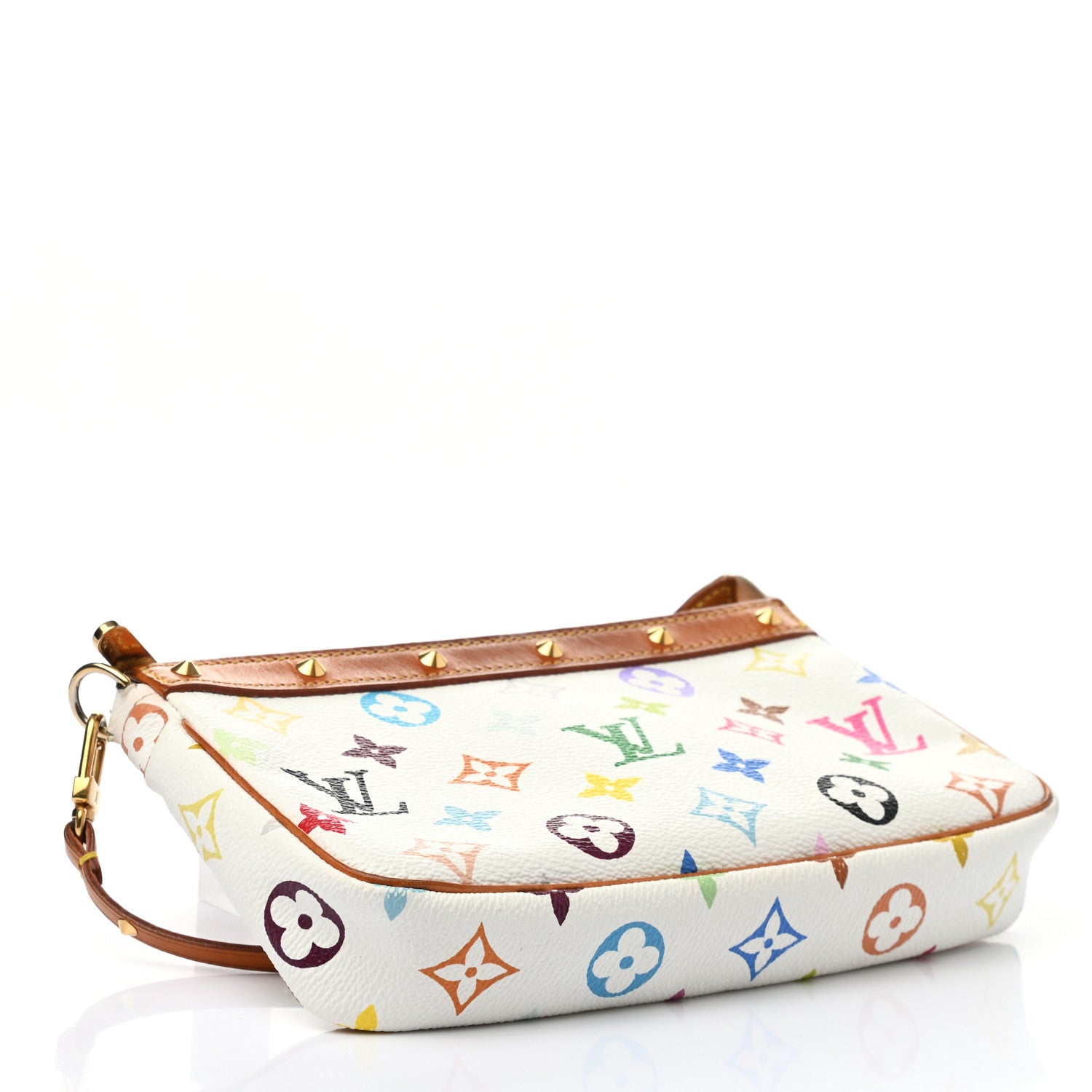 Louis Vuitton Monogram Multicolor Pochette Accessories White 3 of 8