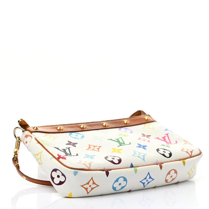 Louis Vuitton Monogram Multicolor Pochette Accessories White 3 of 8