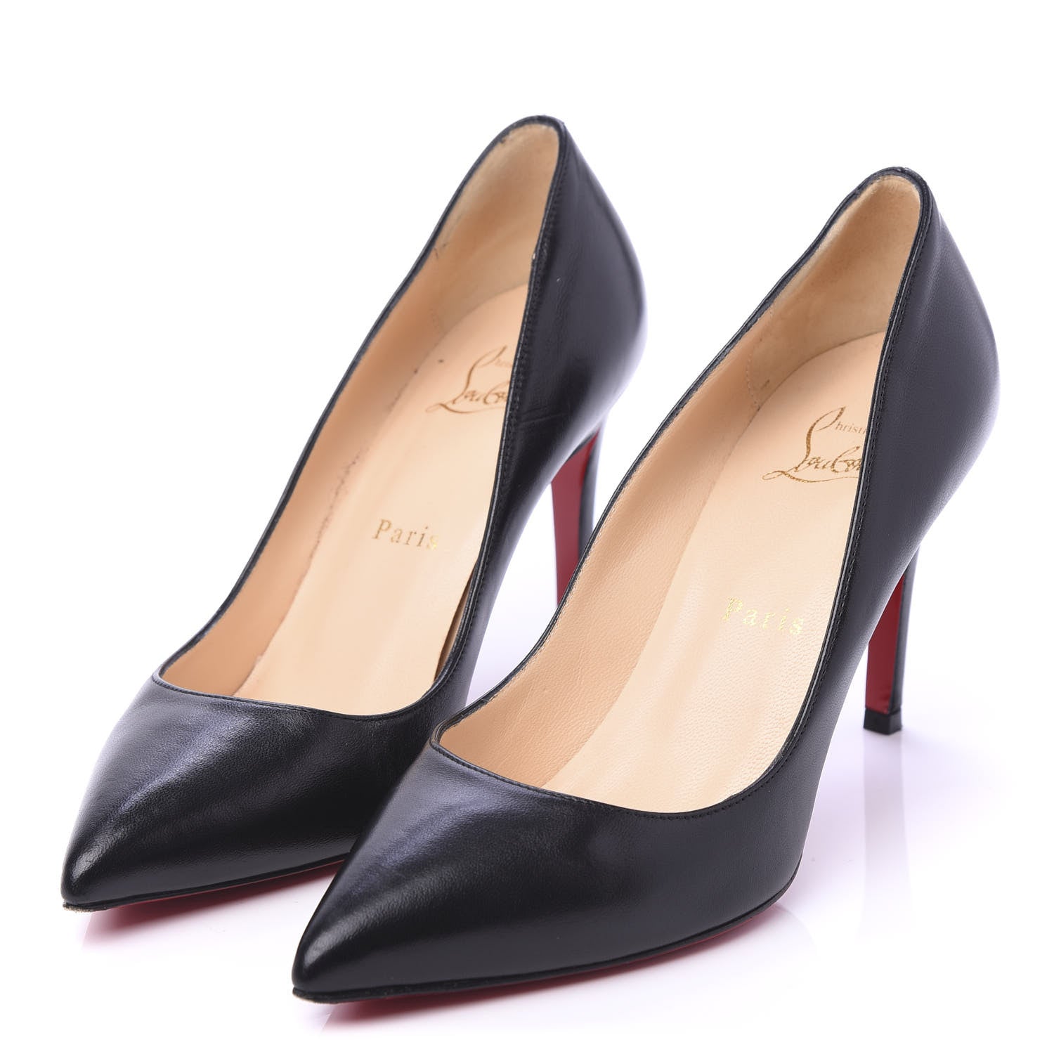 Christian Louboutin Shiny Nappa Pigalle 85 Pumps 37 Black 3 of 9