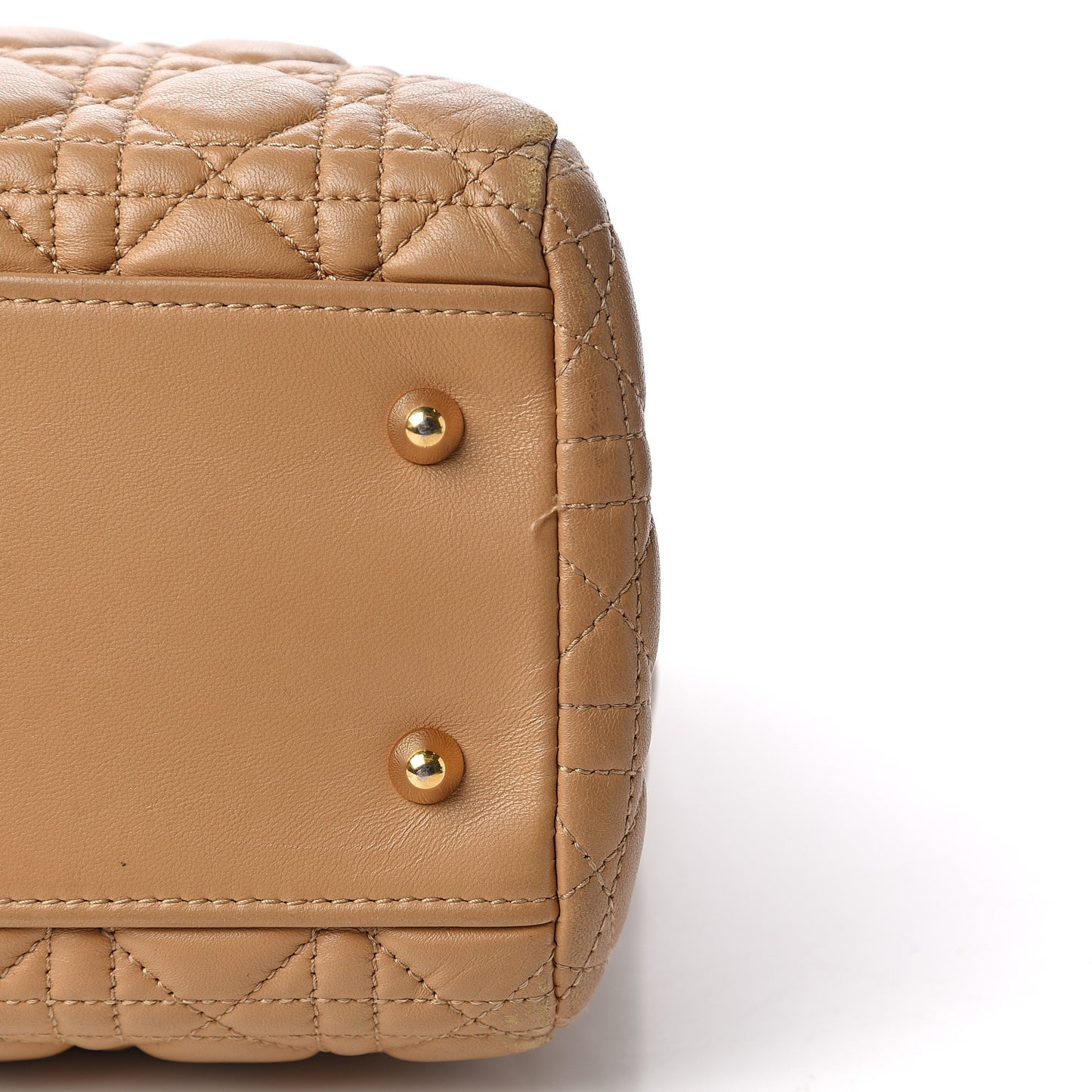 Lambskin Cannage Large Dior Soft Shopping Tote Beige