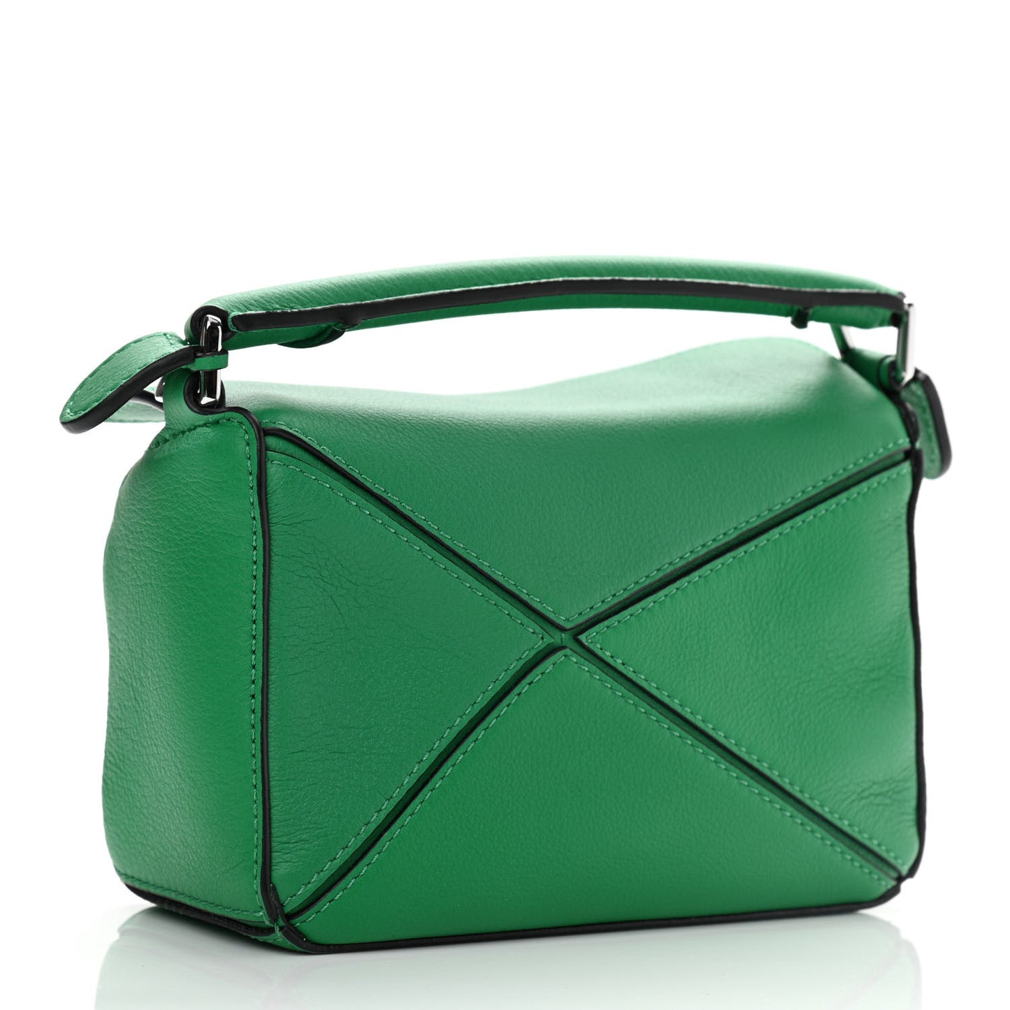 Calfskin Mini Puzzle Bag Jungle Green