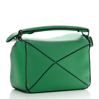 Loewe Calfskin Mini Puzzle Bag Jungle Green 3 of 10
