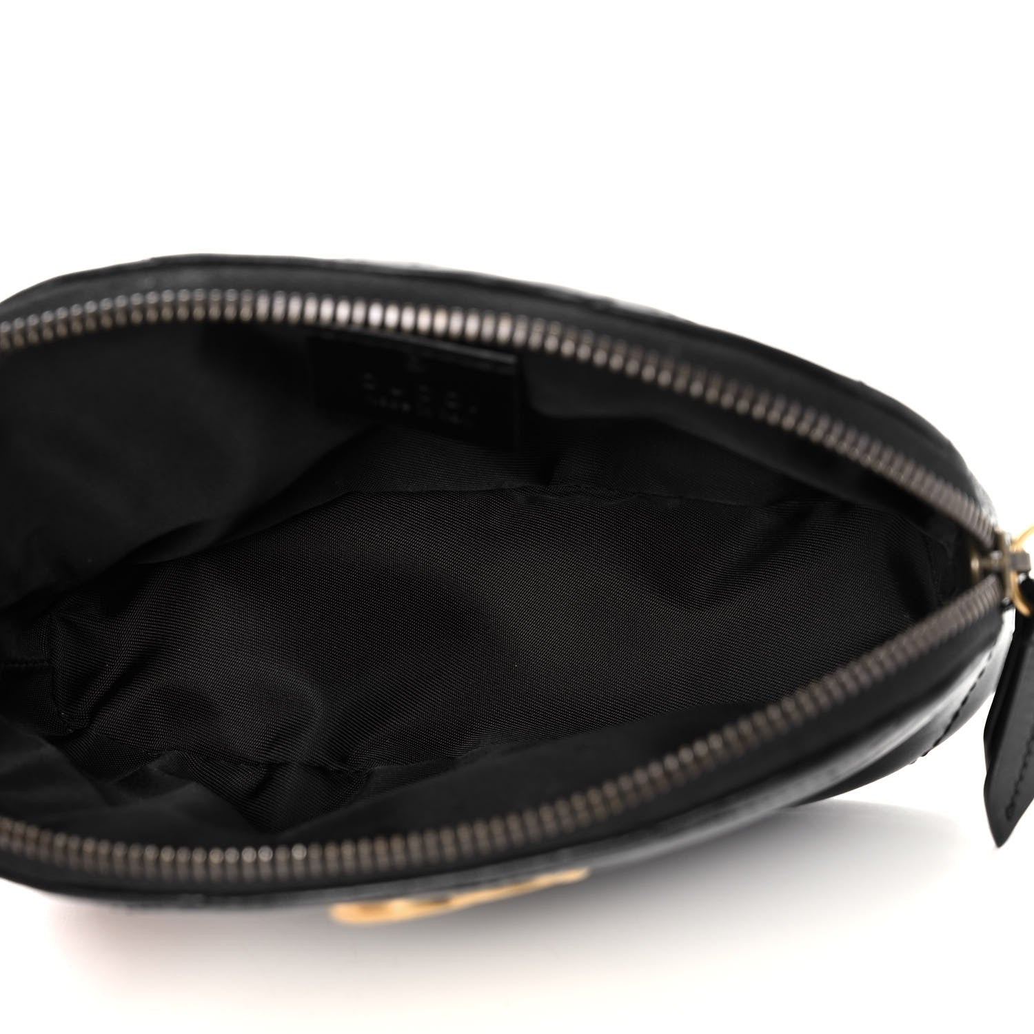 Gucci Calfskin Matelasse GG Marmont Pouch Cosmetic Case Black 5 of 14