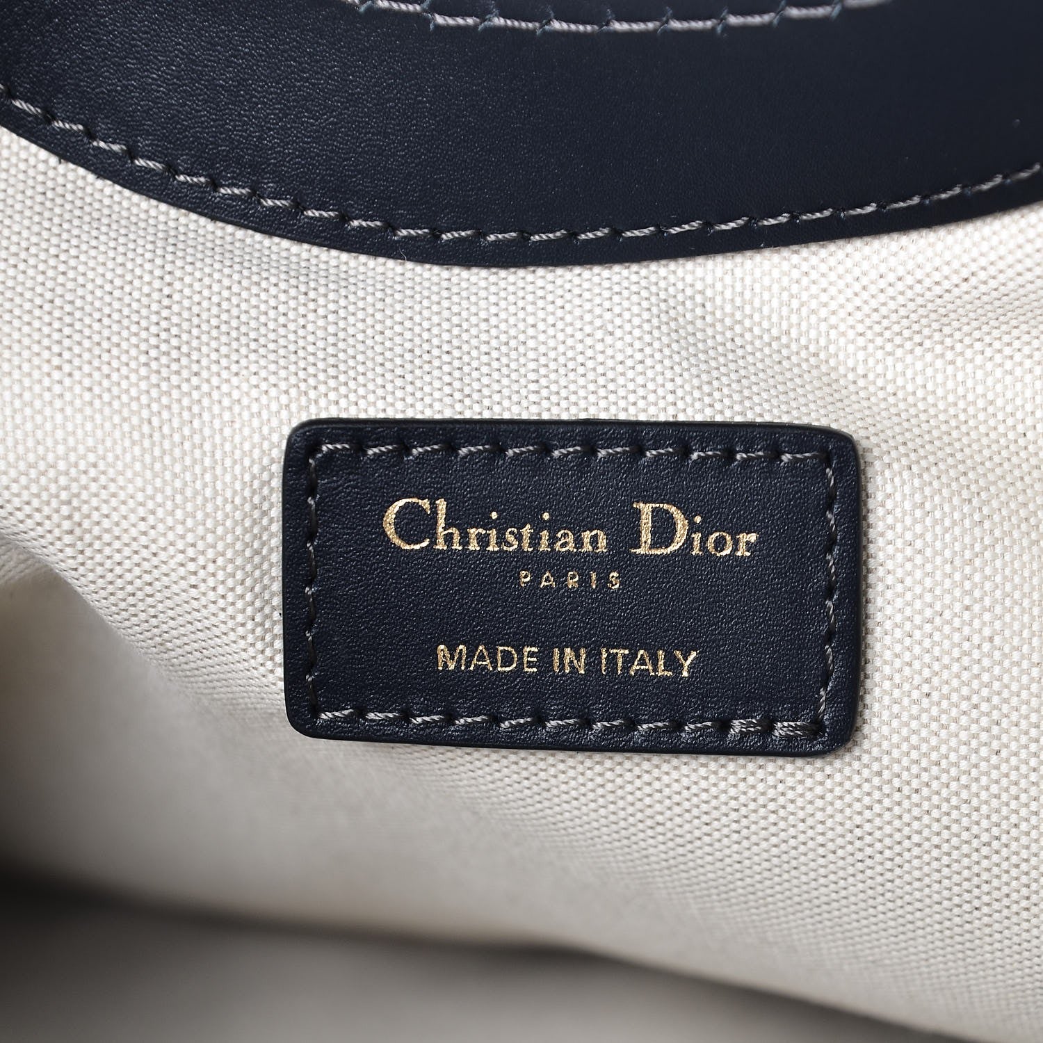 Christian Dior Oblique Fold Over Clutch Blue 9 of 9