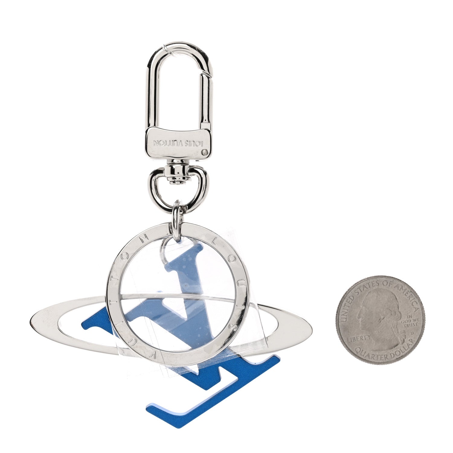 Louis Vuitton LV Initials Key Holder Blue Galactic 2 of 3