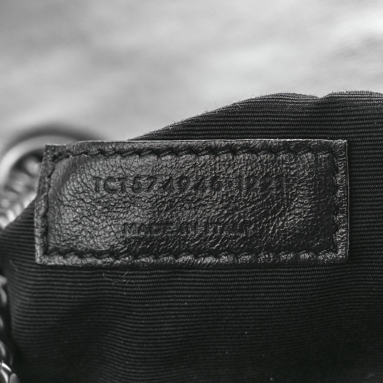 Saint Laurent Calfskin Y Quilted Monogram Monochrome Medium Loulou Chain Satchel Black 7 of 11