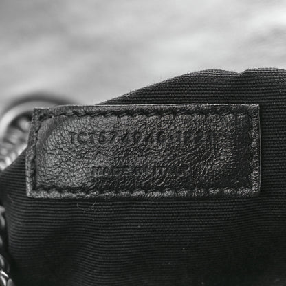 Saint Laurent Calfskin Y Quilted Monogram Monochrome Medium Loulou Chain Satchel Black 7 of 11